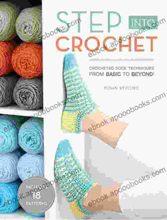 A Close Up Of Intricate Crocheted Sock Designs From The Book, More Crocheted Socks. More Crocheted Socks: 16 All New Designs