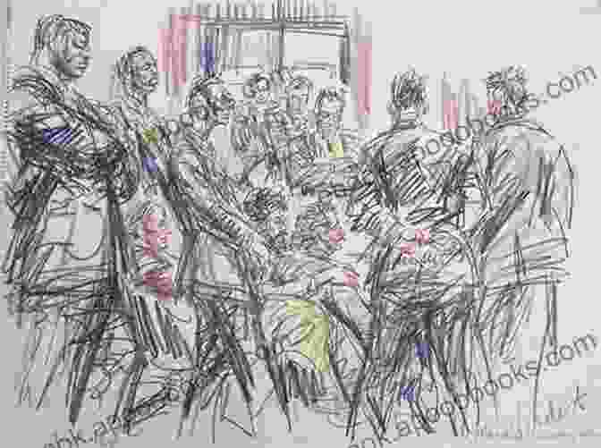 A Courtroom Sketch Depicting The Chicago Seven Defendants Conspiracy In The Streets: The Extraordinary Trial Of The Chicago Seven