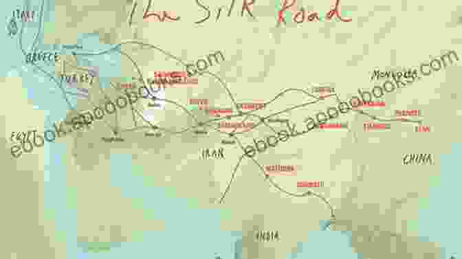 A Map Of The Silk Road And The Middle East, With Arrows Indicating The Spread Of Revolutions. CHINA AND THE MIDDLE EAST: From Silk Road To Arab Spring