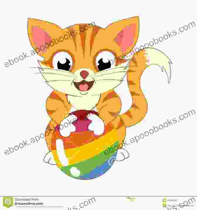 A Playful Cartoon Cat With A Cheerful Expression And Bright Colors Cat Lovers Colorful Cartoon Illustrations