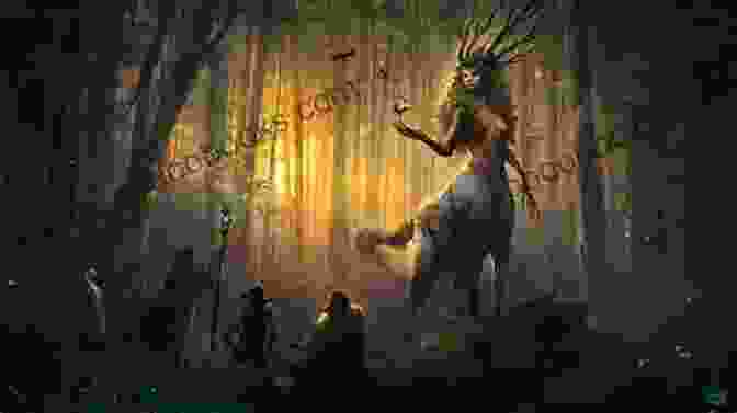 An Ancient Forest Spirit With Glowing Eyes And Flowing Robes Creatures Of The Kingdom: Stories Of Animals And Nature