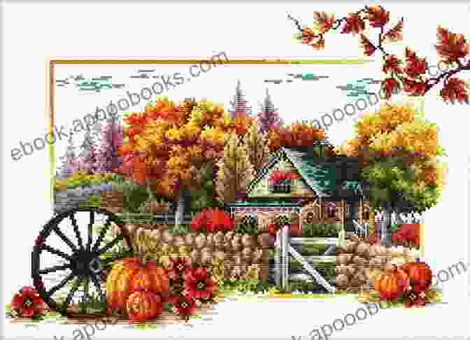 Autumn Garden Counted Cross Stitch For Beginners Autumm Garden Counted Cross Stitch Lolly Brown