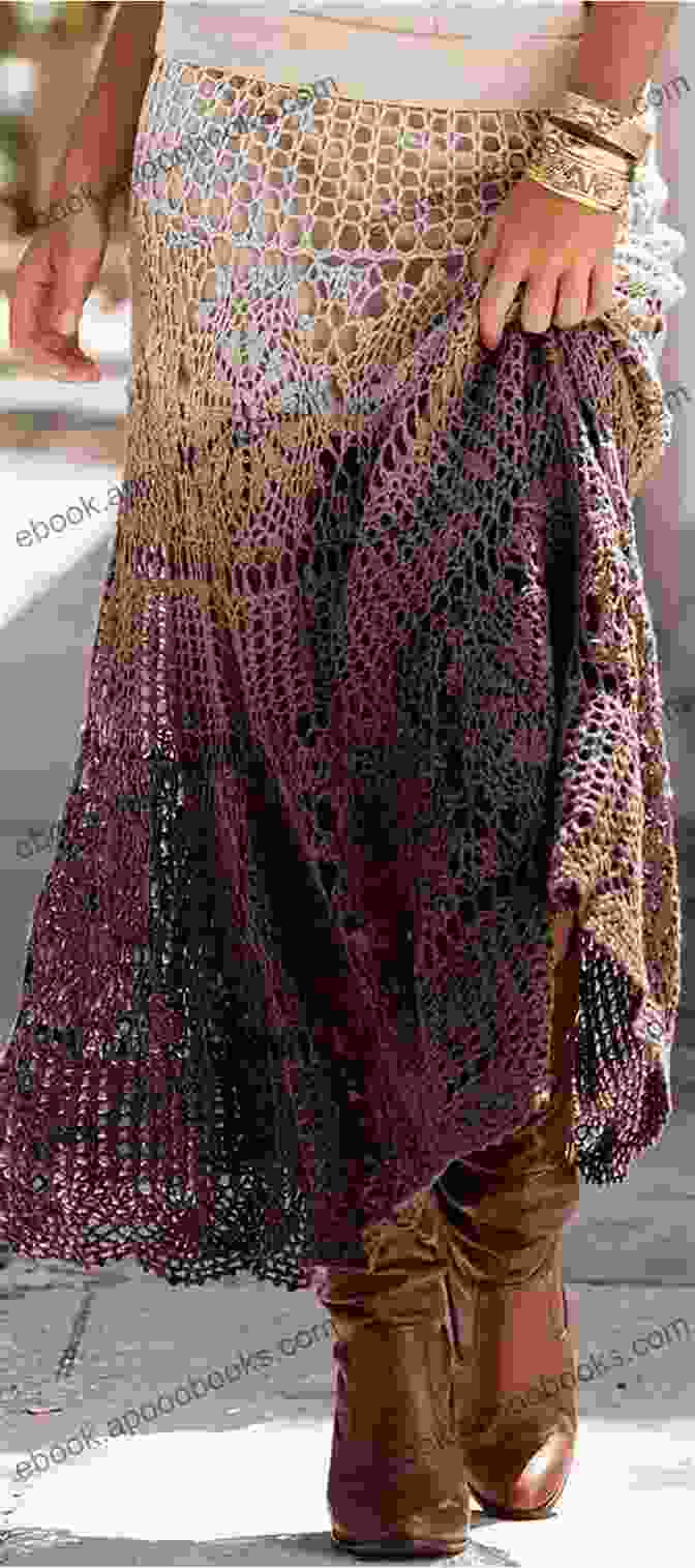 Close Up Of A Crochet Skirt Showcasing A Variety Of Stitches And Patterns Women Crocheted Skirt Ideas: Fashionable And Amazing Ideas To Crochet Skirt: Modern Skirt Crochet Guide