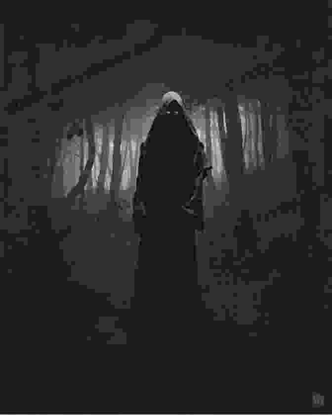 Demon Of Deceit Burros Book Cover, A Dark And Mysterious Image Of A Hooded Figure In A Barren Landscape. Demon Of Deceit J X Burros