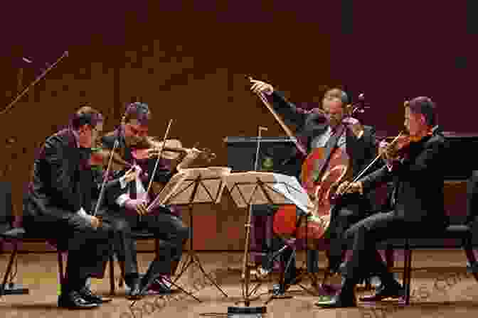 Flute, Guitar, Violin, And Piano Quartet Ensemble Playing Harmoniously In A Concert Hall Klezmer Quartet: Flute Guitar Violin And Piano (Quartet Music 2)