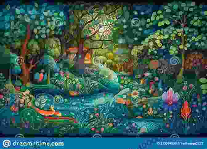 Illustration From Saint Molly Depicting Whimsical Creatures And Fantastical Landscapes St Molly Richard Eisbrouch