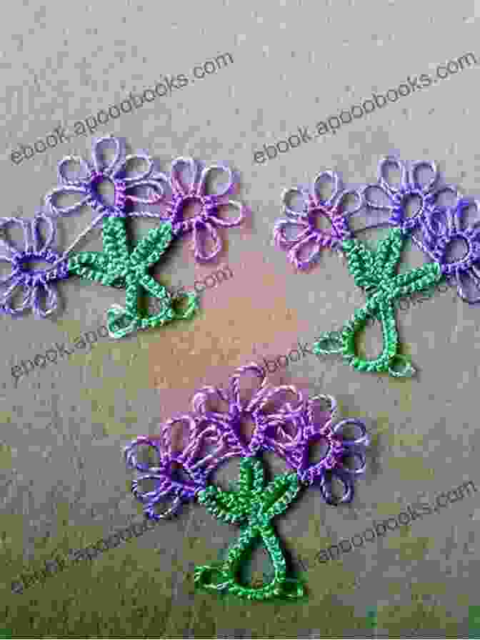 Tatting Pattern Of A Delicate Floral Motif Elegant Tatting Patterns (Dover Knitting Crochet Tatting Lace)