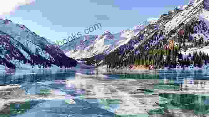 Victoria Brindley Standing On A Vast Frozen Lake Surrounded By Snow Covered Mountains Six Days In Siberia J P Brindley