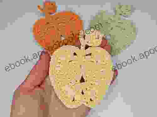 Crochet pattern apple crochet apple applique crochet coaster crochet patterns